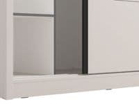 Albi Cashmere Taupe 251cm Extra Large Mirrored Sliding Door Wardrobe 11013762