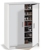 Alfy Large White Shoe Storage Cupboard - Online Outlet