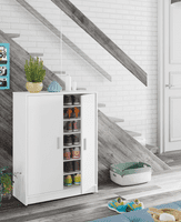 Alfy Large White Shoe Storage Cupboard - Online Outlet