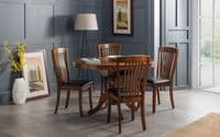 Alicante Traditional Style Mahogany Round to Oval Dining Table JB134