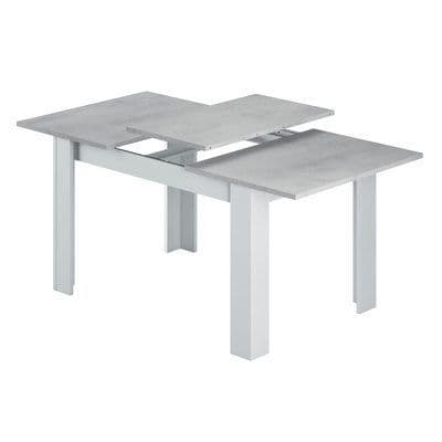 Alida Arctic White And Concrete Grey Extending Dining Table - 0L4586A S/O