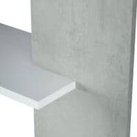 Alida Open Back Room Divider White and  Grey Bookcase 0L2252A