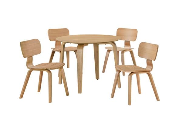 Alison Oak Effect 1000 Round Dining Table - 25VD