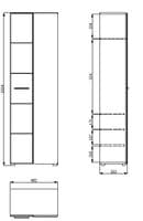 Almira Ultra Slim Wardrobe - Online Outlet