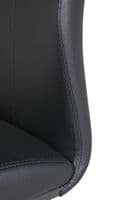 Altara Black Faux Leather Counter Bar Stool - 25VD