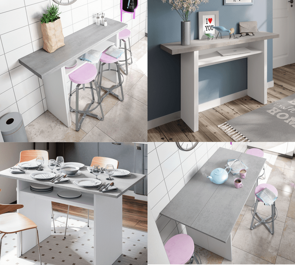 Fold away top breakfast bar stools