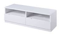 Alzira White High Gloss 2 Drawer Media Unit 18JB299