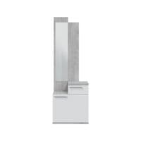 Amone Grey and White  Hallway Shoe Cabinet with Mirror 016745L SO
