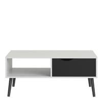 Calvino Display Cabinet in High Gloss White & Walnut - furniturefactor.co.uk