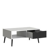 Calvino Display Cabinet in High Gloss White & Walnut - furniturefactor.co.uk