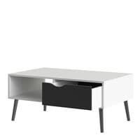 Calvino Display Cabinet in High Gloss White & Walnut - furniturefactor.co.uk