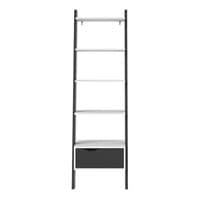 Calvino Display Cabinet in High Gloss White & Walnut - furniturefactor.co.uk