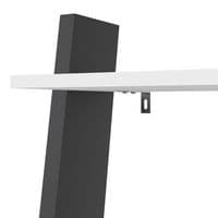 Calvino Display Cabinet in High Gloss White & Walnut - furniturefactor.co.uk