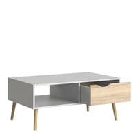 Calvino Display Cabinet in High Gloss White & Walnut - furniturefactor.co.uk