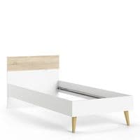 Calvino Display Cabinet in High Gloss White & Walnut - furniturefactor.co.uk