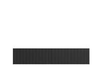 Antibes Black Slat Effect Wall Mounted Floating Wide 154cm Large TV Entertainment Unit 11014660 RZ