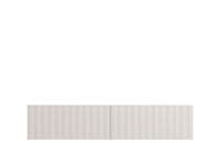 Antibes White Slat Effect Wall Mounted Floating Wide 154cm Large TV Entertainment Unit 11014661 RZ