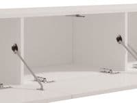 Antibes White Slat Effect Wall Mounted Floating Wide 192cm Large TV Entertainment Unit 11014663 RZ