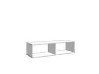 Arles Cashmere And Oak Effect Wall Mounted Floating Wide Large TV Entertainment Unit 11013551 RZ