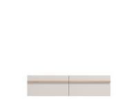 Arles Cashmere And Oak Effect Wall Mounted Floating Wide Large TV Entertainment Unit 11013551 RZ