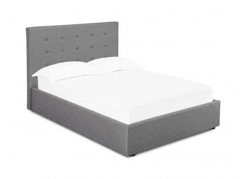 Arras Grey Upholstered Fabric Double Bed 17LD181