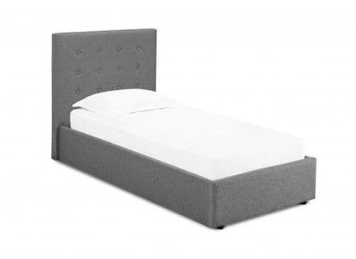 Arras Grey Upholstered Fabric Single Bed 17LD180