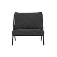 Aspenelle Black And Tweed Accent Lounge Chair - 25LD
