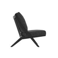 Aspenelle Black And Tweed Accent Lounge Chair - 25LD