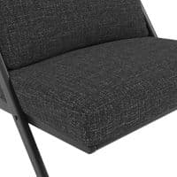Aspenelle Black And Tweed Accent Lounge Chair - 25LD