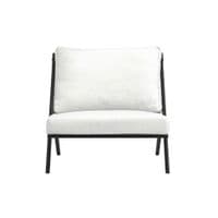 Aspenelle White And Tweed Accent Lounge Chair - 25LD