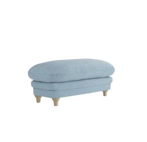Aston Duck Egg Blue Footstool - LD