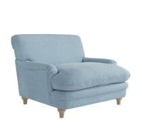 Aston Duck Egg Blue Snuggle Arm Chair - LD