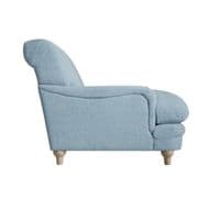 Aston Duck Egg Blue Snuggle Arm Chair - LD