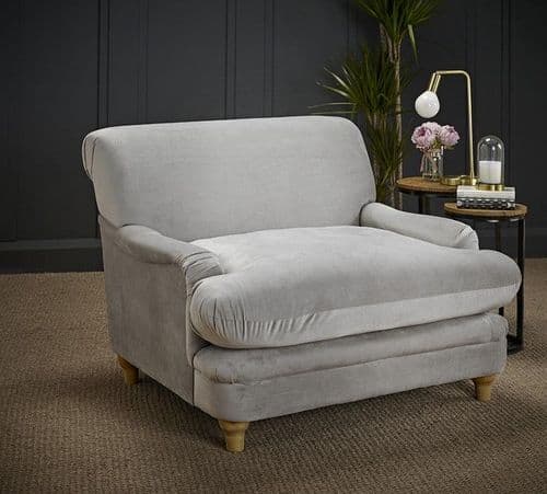 Aston Grey Snuggle Arm Chair - LD