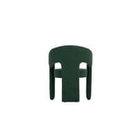 Aurela Forest Green Velvet Curved Accent Dining Chair - 25LD