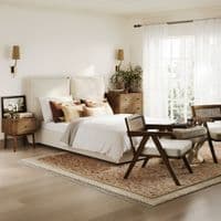 Aurezona Ecru Weaved Smoked Accent Chair - 25LD
