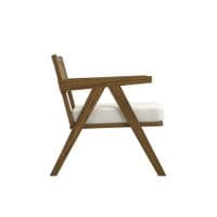 Aurezona Ecru Weaved Smoked Accent Chair - 25LD