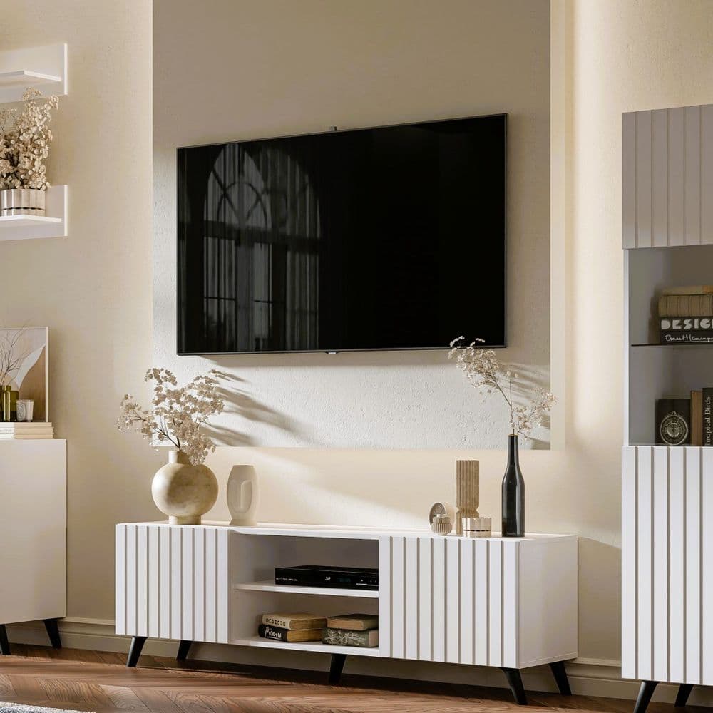 Bali Matte White Large TV Online Outlet