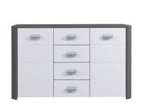 Cellini Large Grey Gloss Sideboard by FurnitureFactor.co.uk