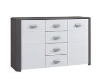 Cellini Large Grey Gloss Sideboard by FurnitureFactor.co.uk
