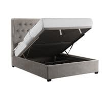 Belfort Grey Fabric Super King Size Ottoman Bed 22LD180