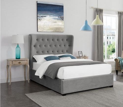 Belfort Grey Fabric Super King Size Ottoman Bed 22LD180