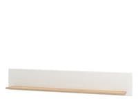 Bretagna Artisan Oak Effect And White Gloss Wall Mounted Floating Wall Shelf - 11012057 S/O