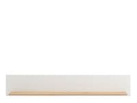 Bretagna Artisan Oak Effect And White Gloss Wall Mounted Floating Wall Shelf - 11012057 S/O