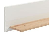 Bretagna Artisan Oak Effect And White Gloss Wall Mounted Floating Wall Shelf - 11012057 S/O
