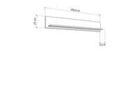 Bretagna Artisan Oak Effect And White Gloss Wall Mounted Floating Wall Shelf - 11012057 S/O