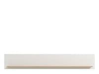 Bretagna Artisan Oak Effect And White Gloss Wall Mounted Floating Wall Shelf - 11012057 S/O
