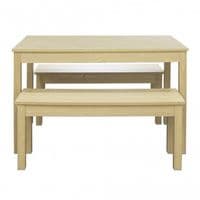 Briancon Oak Effect Dining Set With Bench Seats 19LD618