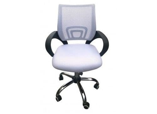 Brieuc White Mesh Fabric Office Chair 17LD535