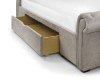 Brindisi Soft Touch Mink Chenille Storage King Size Bed with 2 Drawers JB438